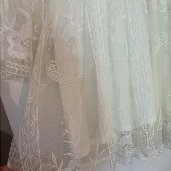 Elegant White Lace Dress - Picture 4 of 6